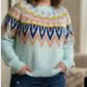 a new day Women's Pastel Chevron Sweater
